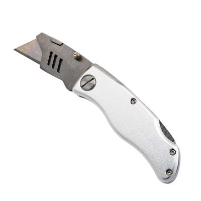 Aluminium replaceable SK5 blade Flexible folding utility knife