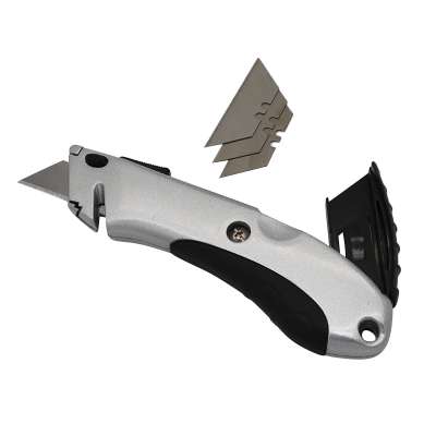 Wood Working Knife Wallpaper Cutting Snap Off Retractable Blade Knifes With Anti-slip Soft Grip Handle