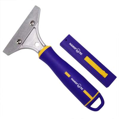 Floor,Wall,Glass paint,Window Cleaning tools 60# carbon steel blade TPR and Plastic handle extendable paint scraper